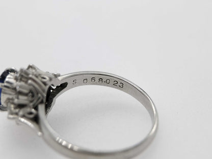 S 0.68ct D 0.23ct PT900 4.4g Ring 