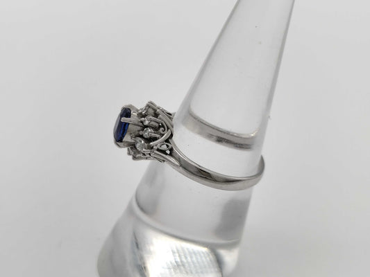 S 0.68ct D 0.23ct PT900 4.4g Ring 