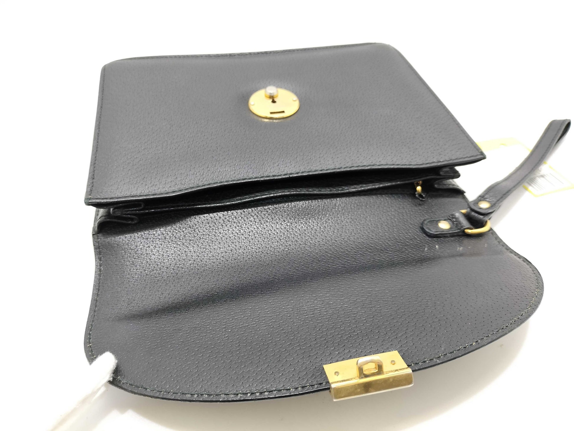 GUCCI Black Leather Clutch Bag Second Bag
