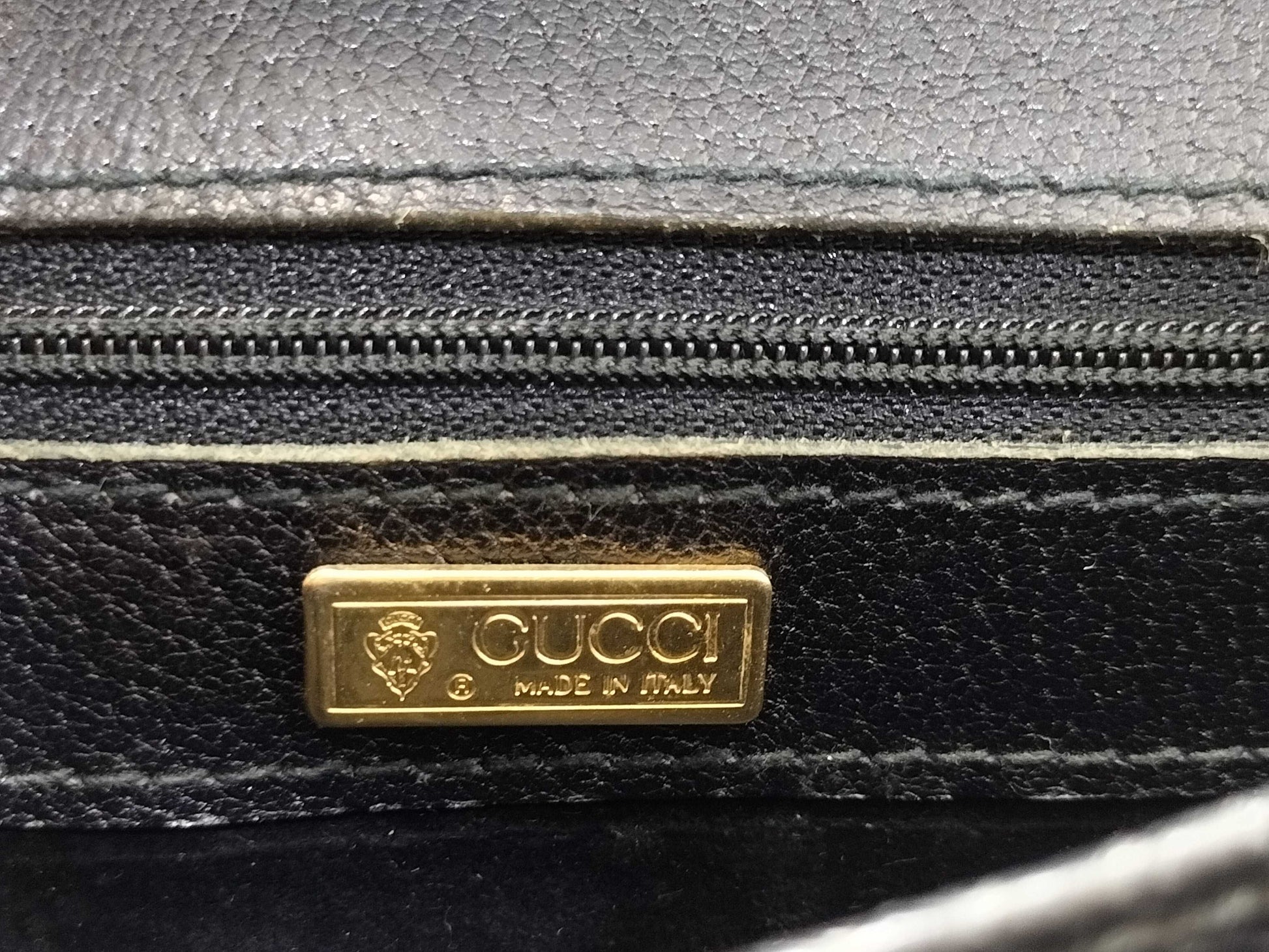 GUCCI Black Leather Clutch Bag Second Bag