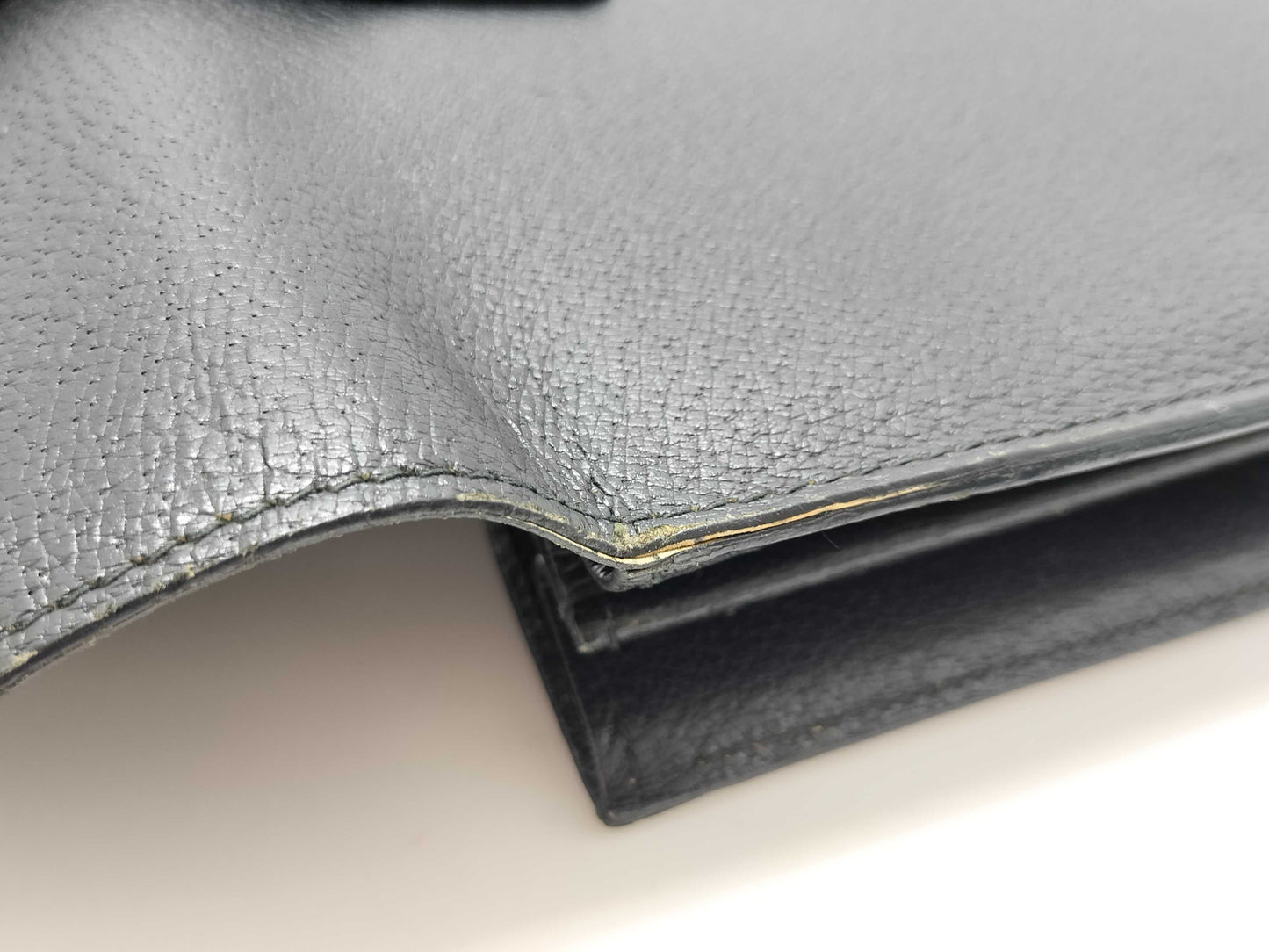 GUCCI Black Leather Clutch Bag Second Bag