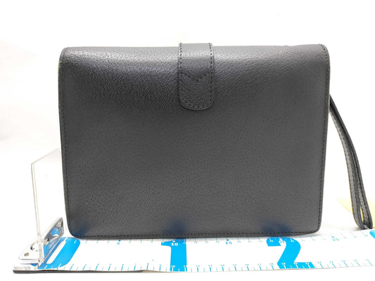 GUCCI Black Leather Clutch Bag Second Bag