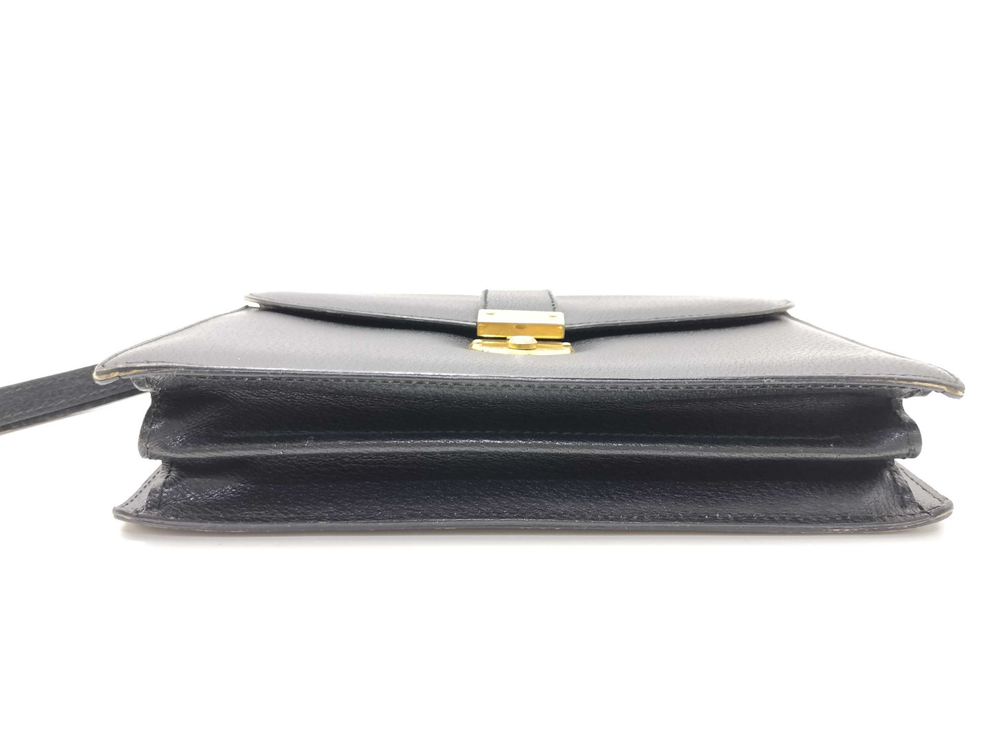 GUCCI Black Leather Clutch Bag Second Bag