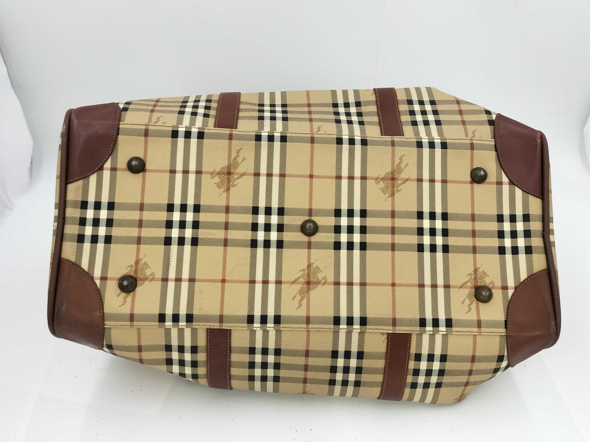 BURBERRY Nova Check Boston Bag