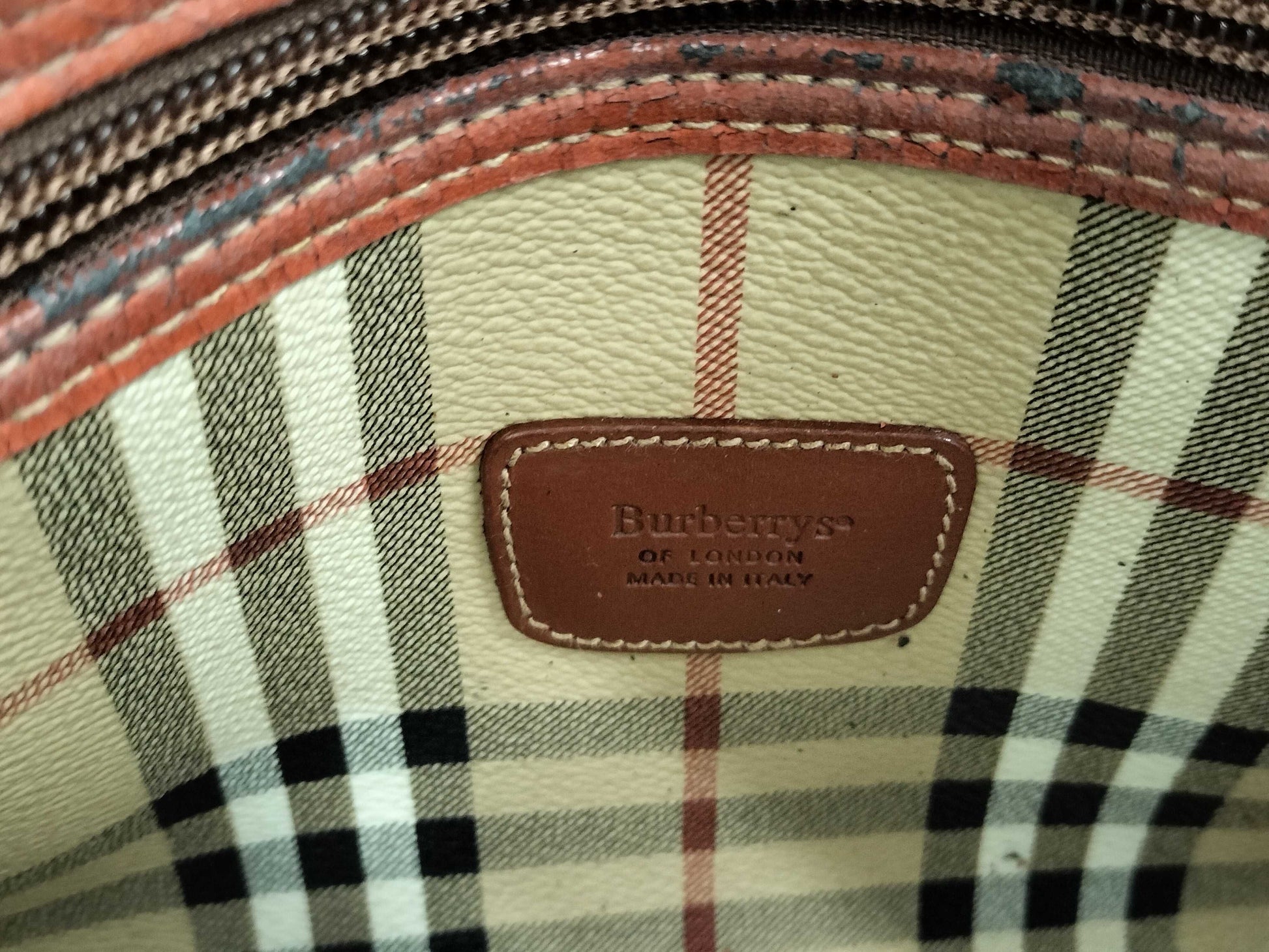 BURBERRY Nova Check Boston Bag