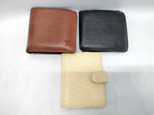 LOUIS VUITTON Epi 3-piece wallet set