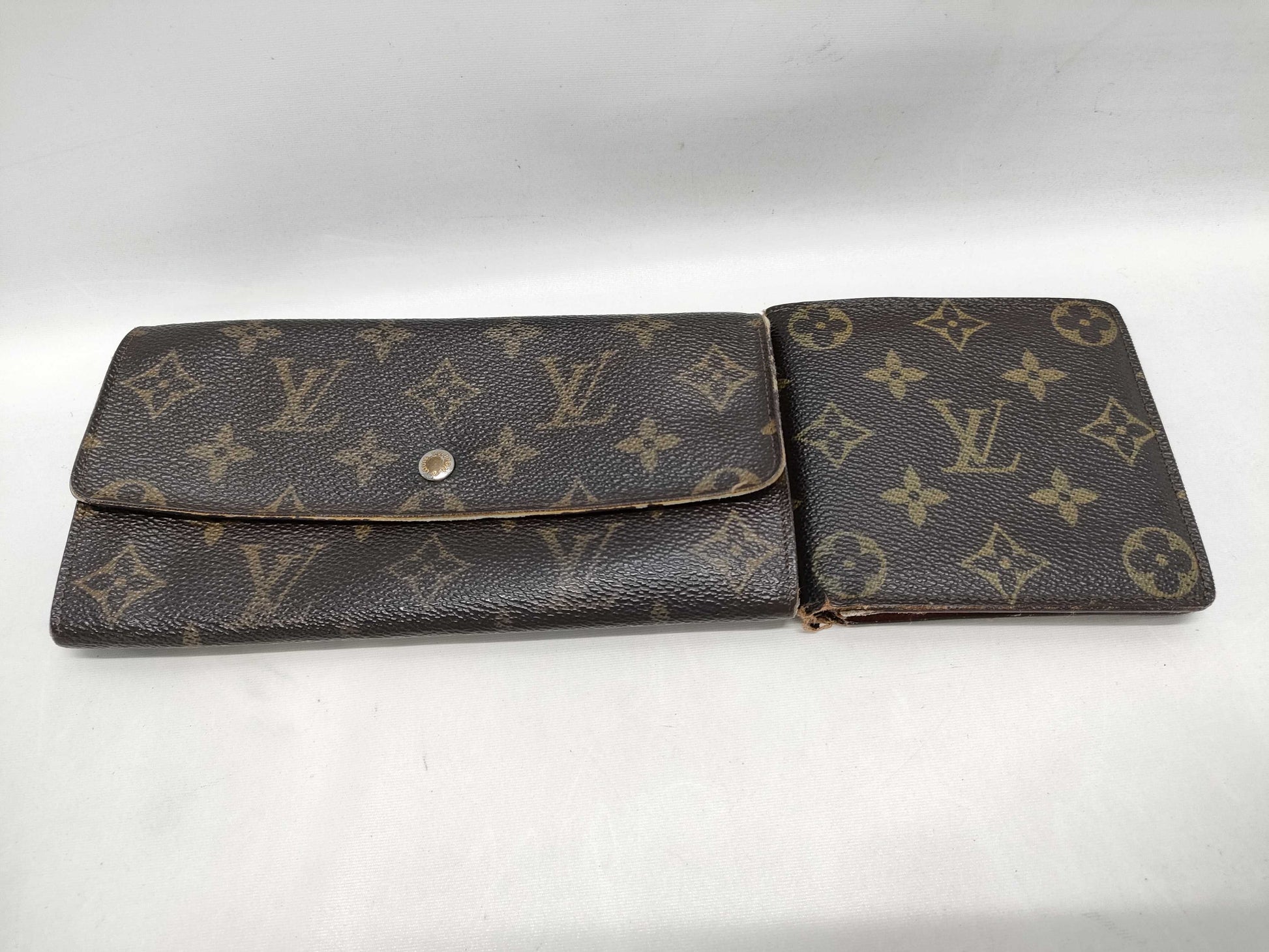 LOUIS VUITTON Monogram 2-Piece Wallet Set