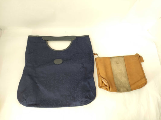CELINE Dior Leather x Suede Second Bag Handbag