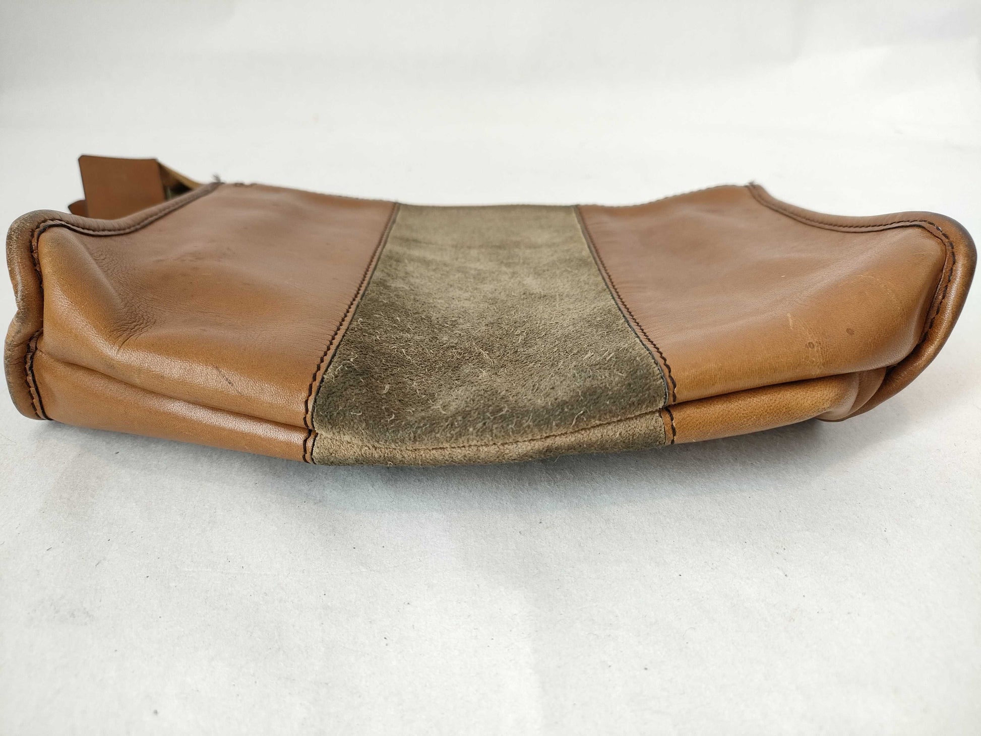CELINE Dior Leather x Suede Second Bag Handbag