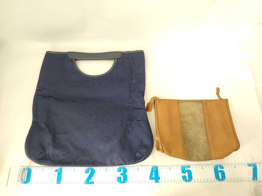 CELINE Dior Leather x Suede Second Bag Handbag