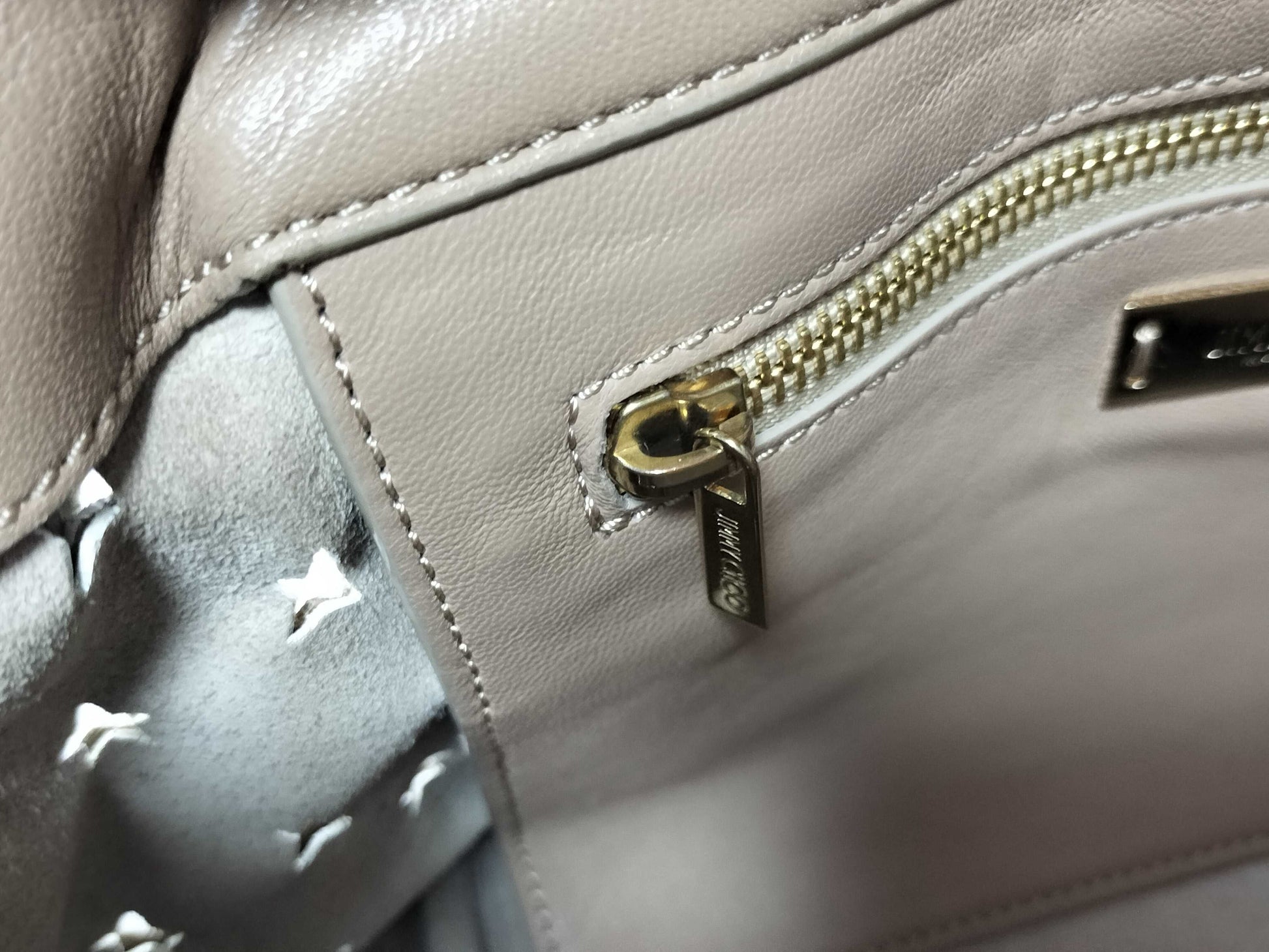 JIMMY CHOO Star Punching Tote Bag
