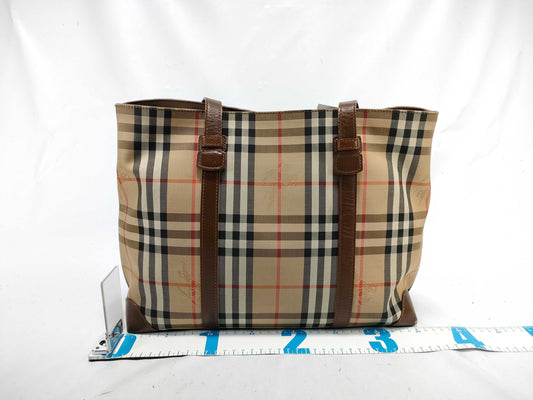 BURBERRY Nova Check Tote Bag