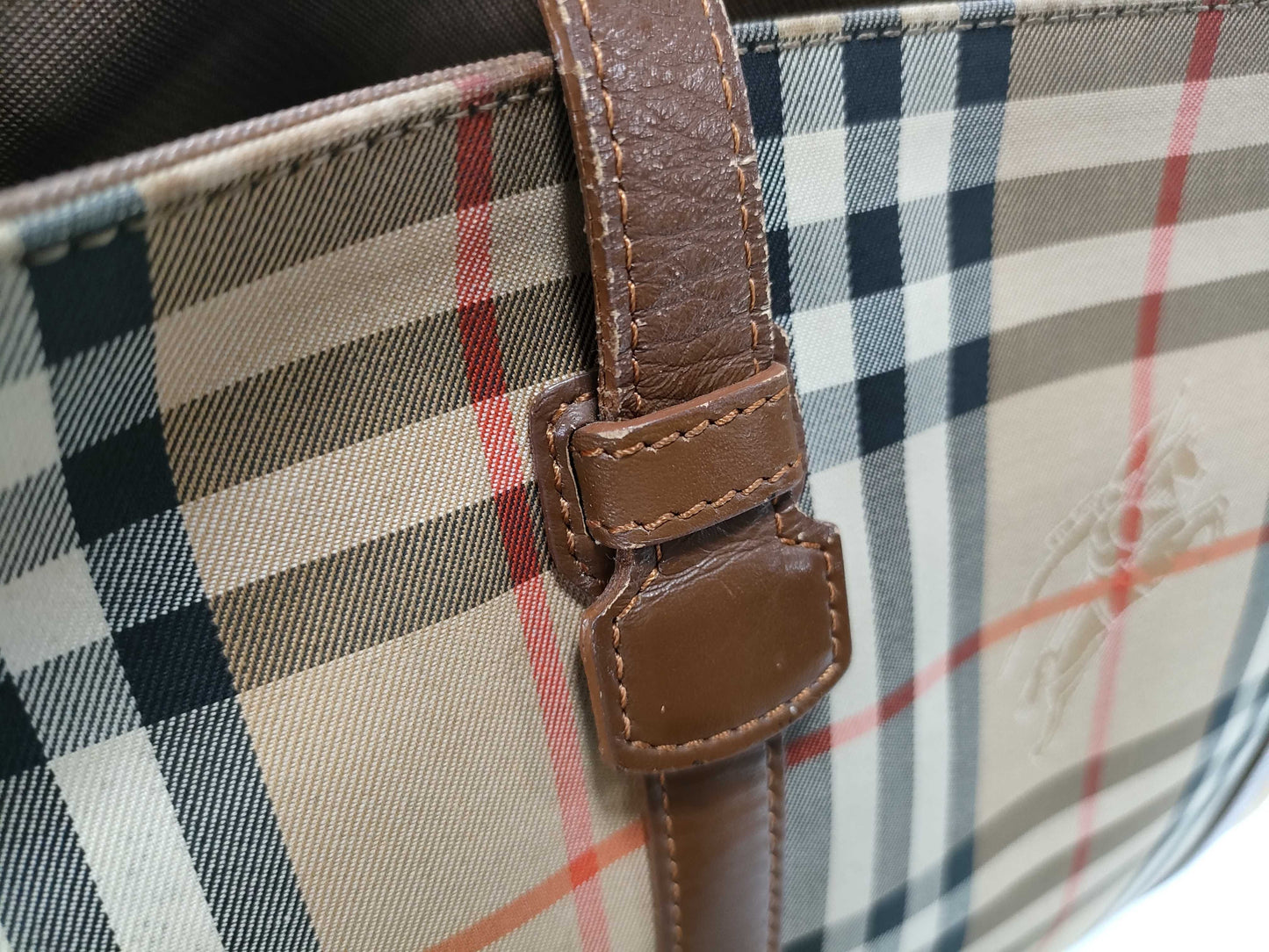 BURBERRY Nova Check Tote Bag