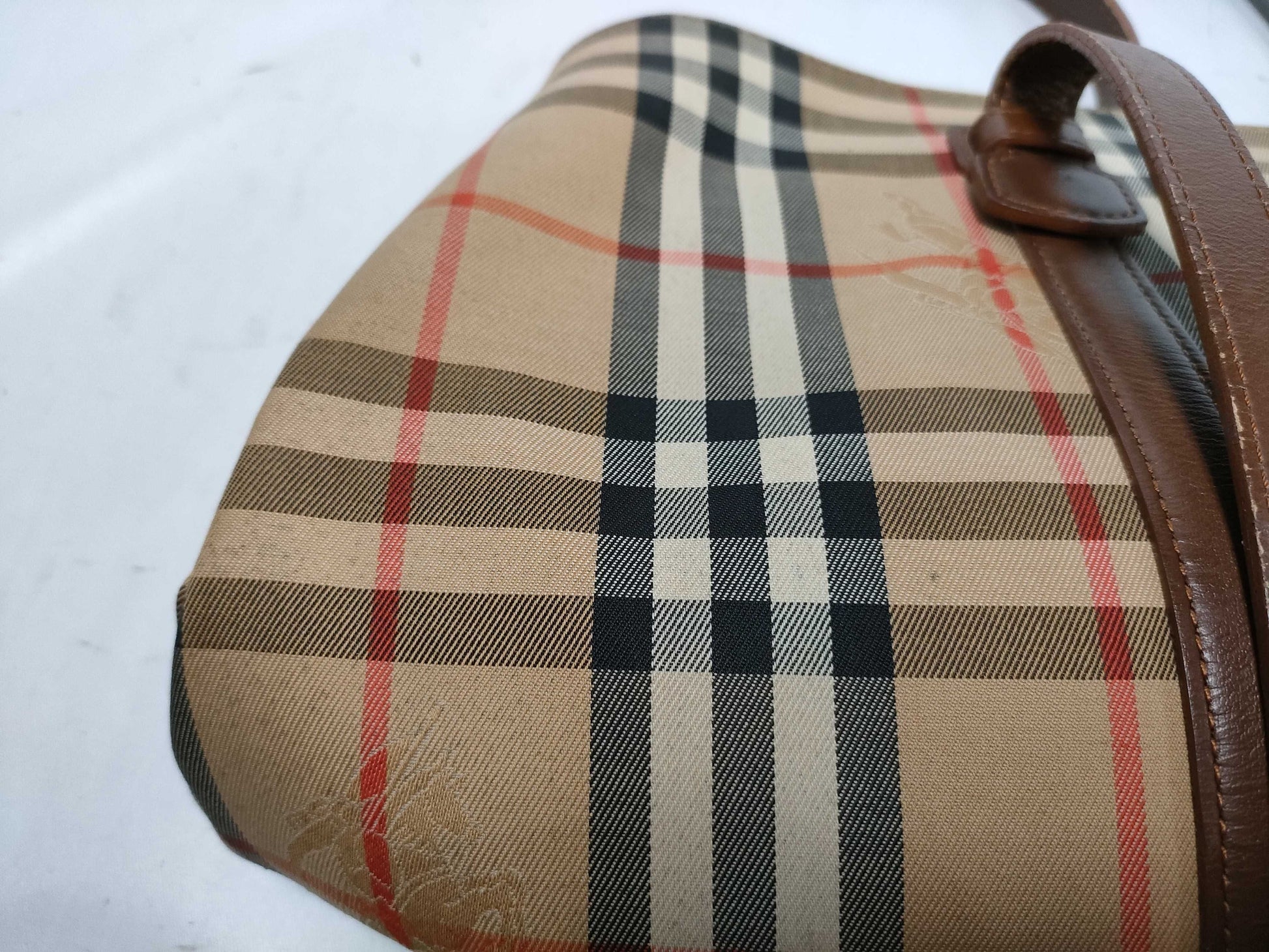 BURBERRY Nova Check Tote Bag