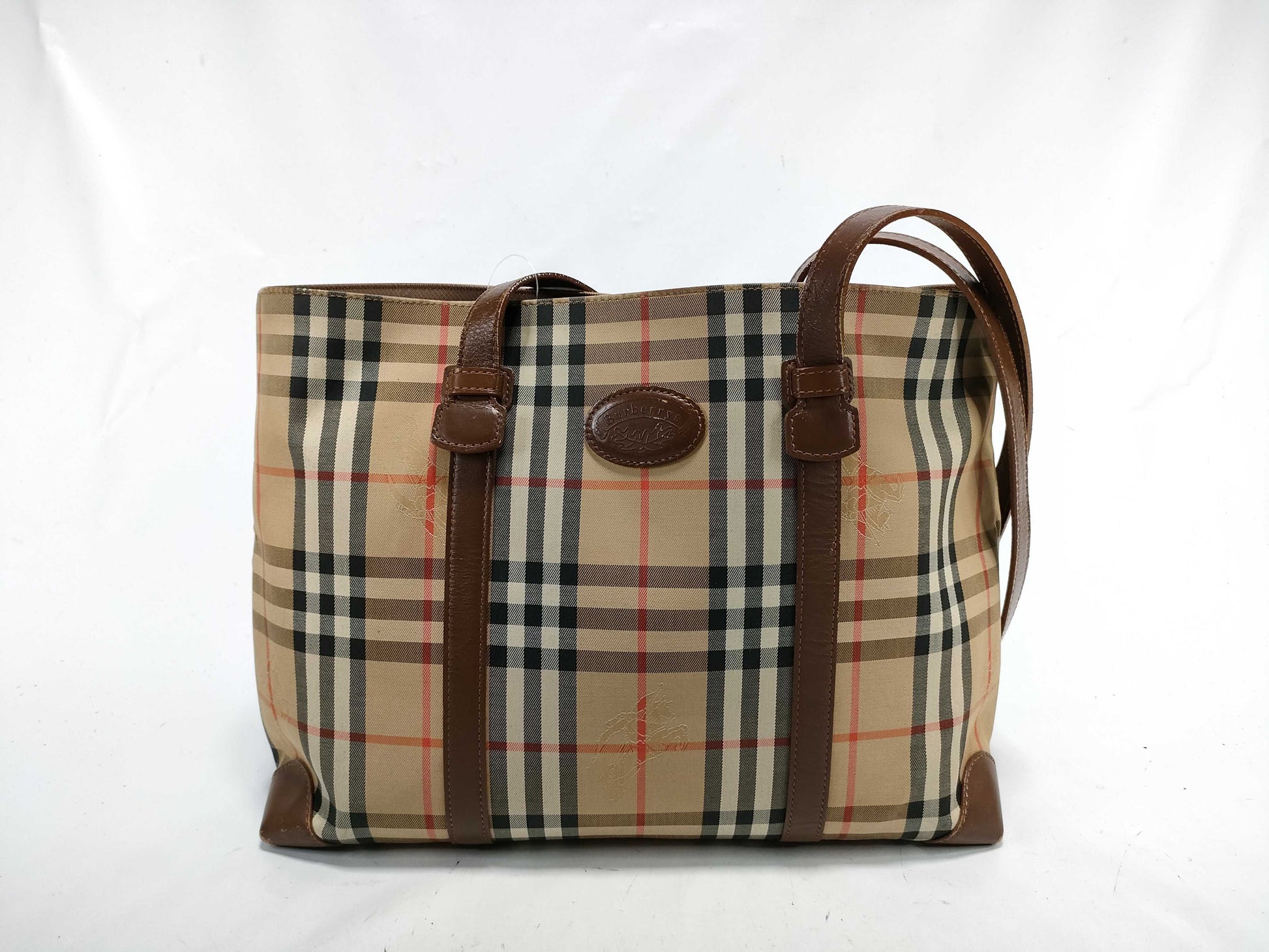 BURBERRY Nova Check Tote Bag