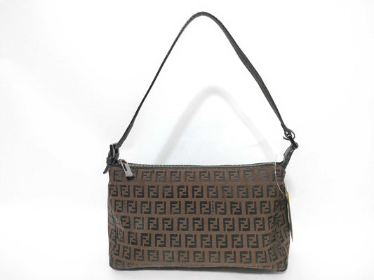 FENDI Zucca pattern hand one-shoulder pouch shoulder bag