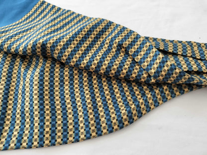 HERMES Carre Ascot Tie Blue Scarf