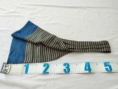 HERMES Carre Ascot Tie Blue Scarf