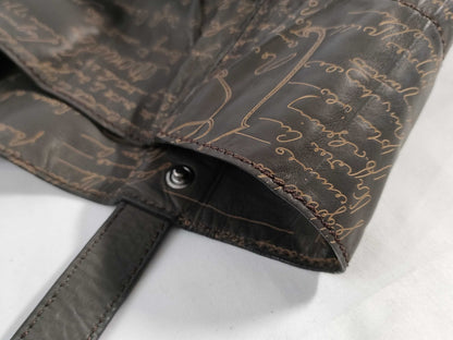 Berluti Nylon Tote Brown Tote Bag