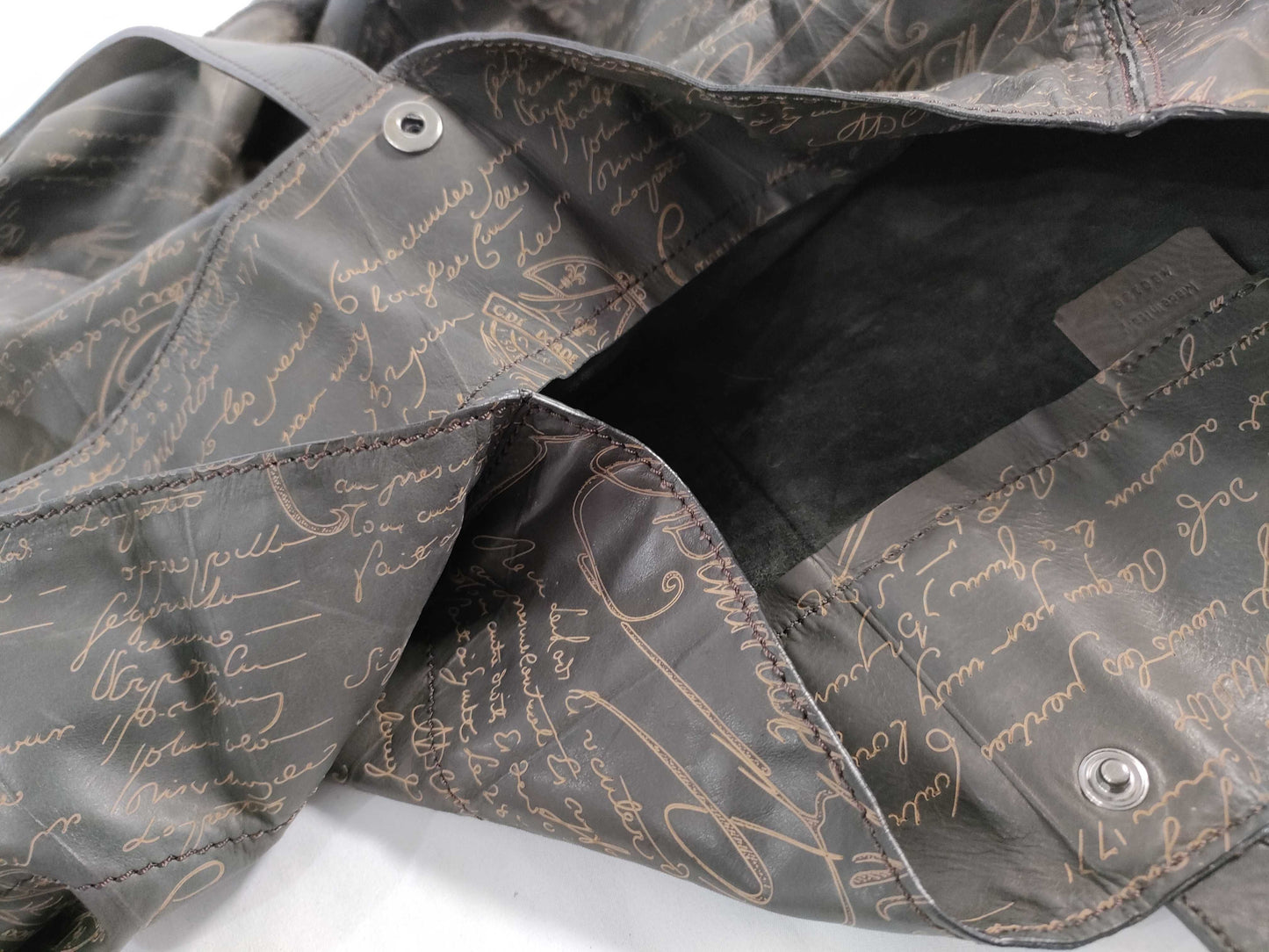 Berluti Nylon Tote Brown Tote Bag