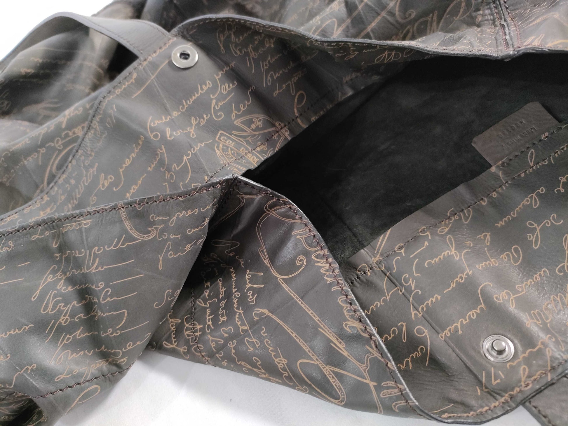 Berluti Nylon Tote Brown Tote Bag