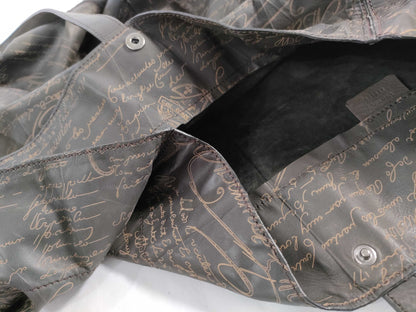 Berluti Nylon Tote Brown Tote Bag