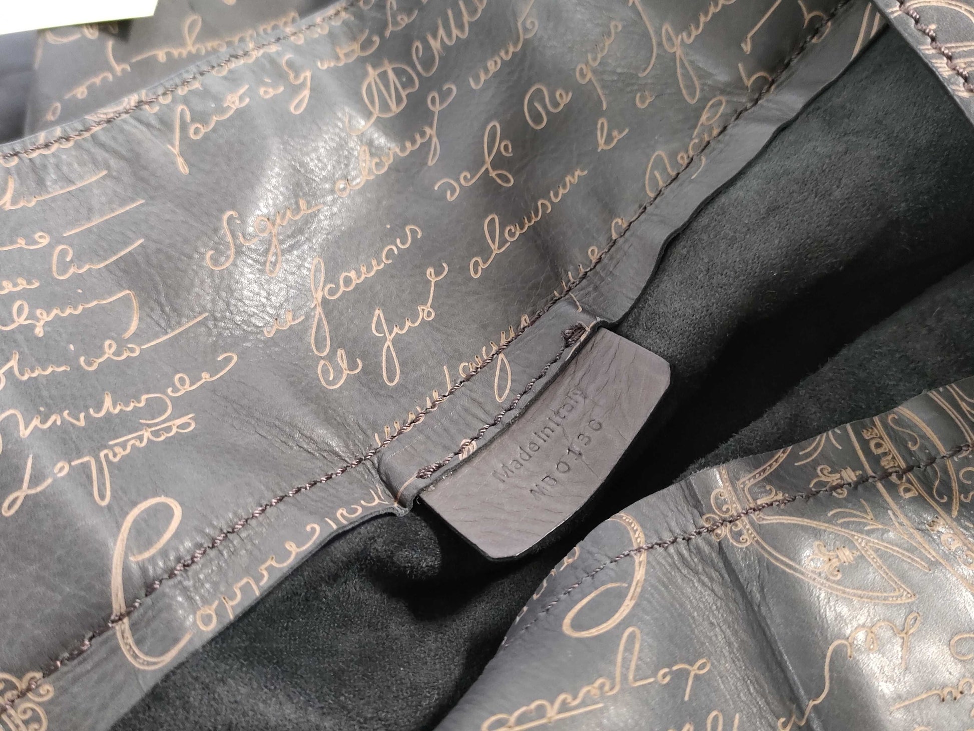 Berluti Nylon Tote Brown Tote Bag