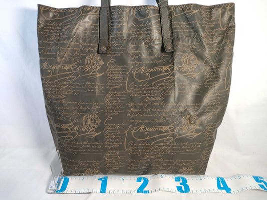 Berluti Nylon Tote Brown Tote Bag