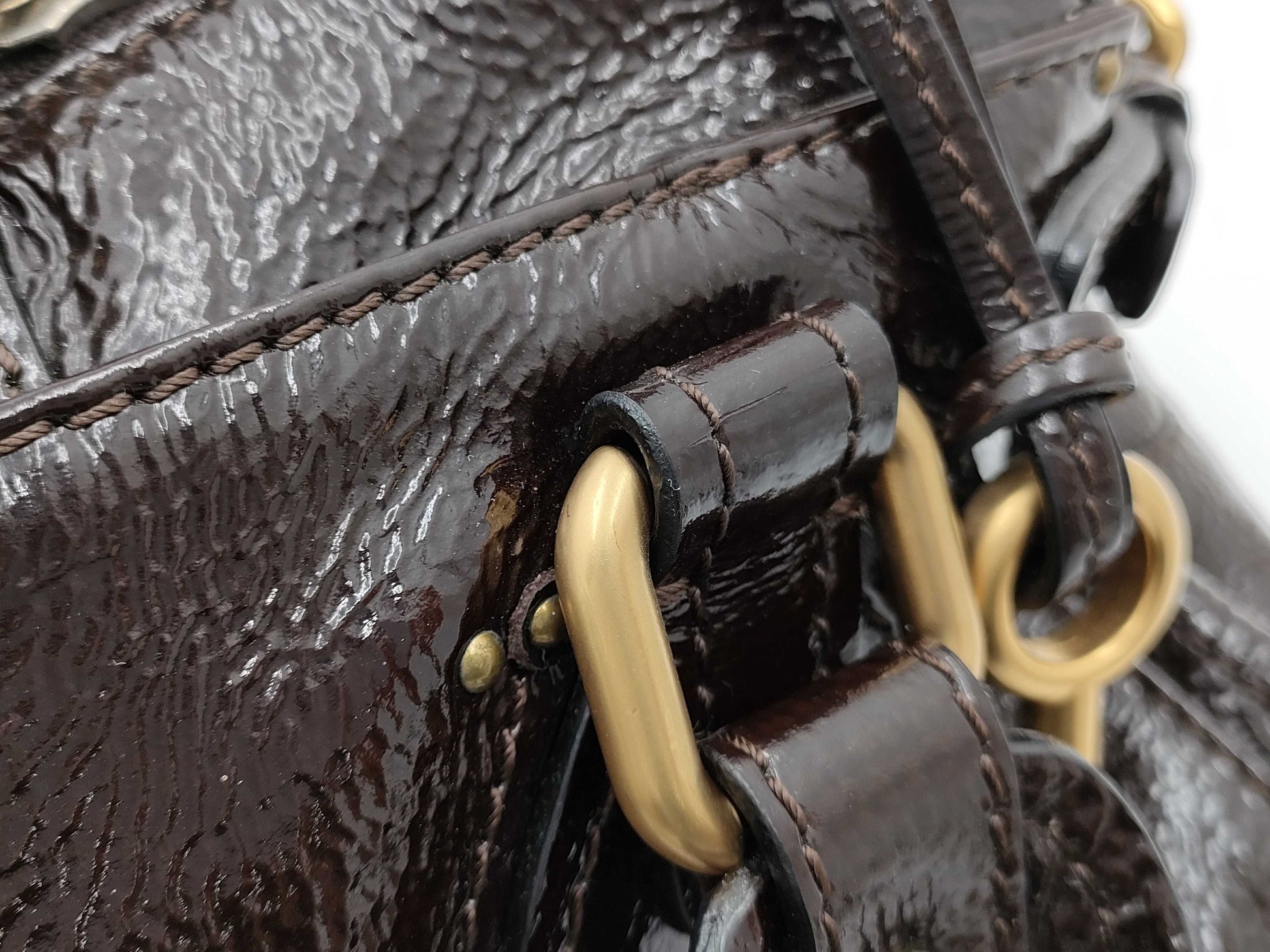 Chloe enamel handbag