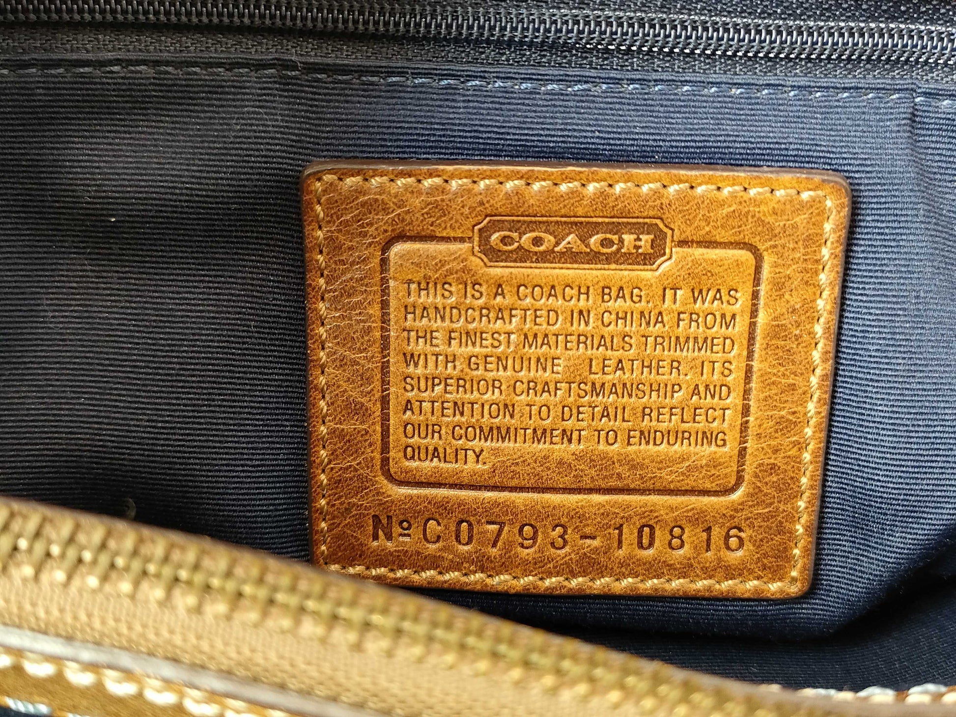 COACH 10816 Patchwork One-Shoulder Handbag