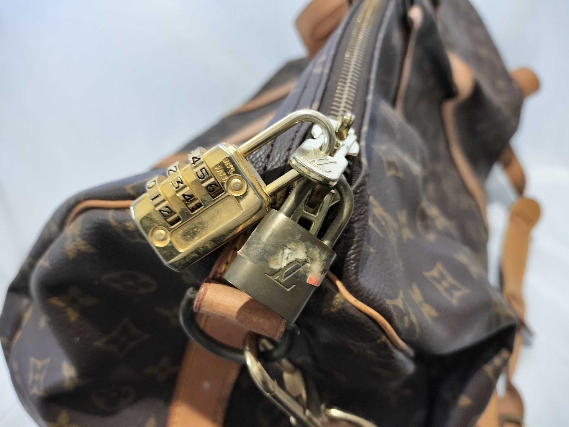 LOUIS VUITTON RFID Unverified SP1990 Monogram M41414 Keepall Bandouliere 55 Boston Bag