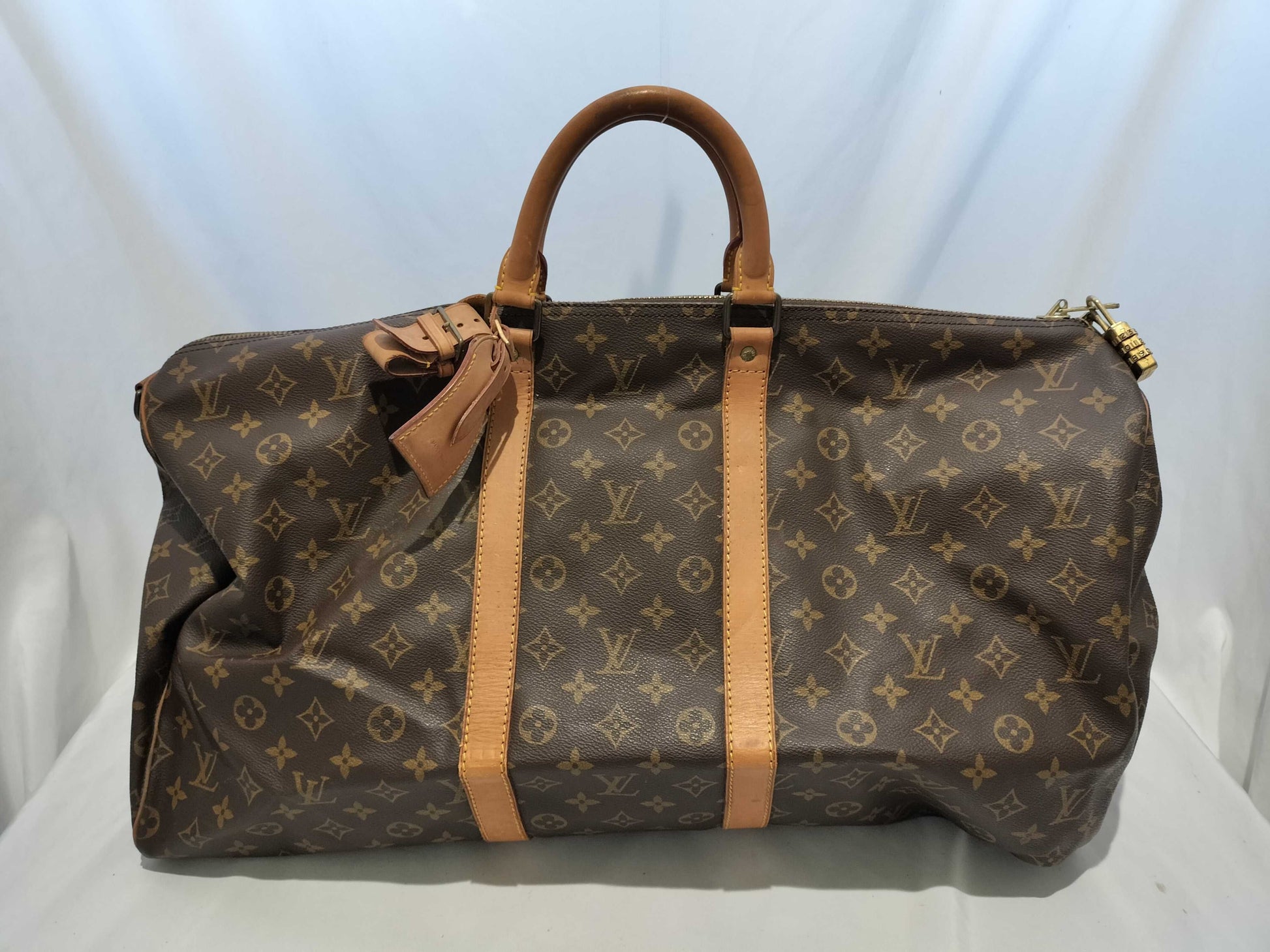 LOUIS VUITTON RFID Unverified SP1990 Monogram M41414 Keepall Bandouliere 55 Boston Bag