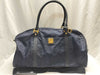 MCM 7623S MCM Boston Bag Blue Logo Nylon Boston Bag
