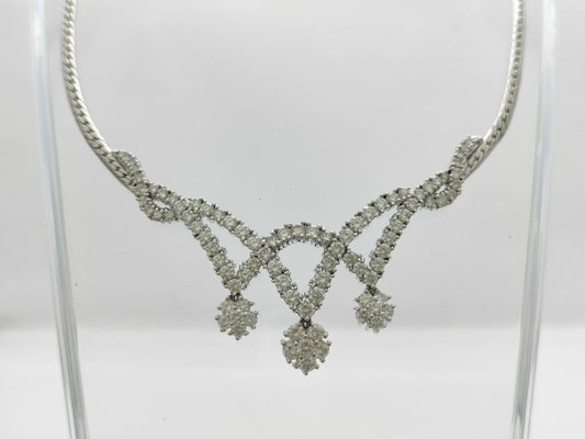 D5.59ct PT900 36.3g Necklace 