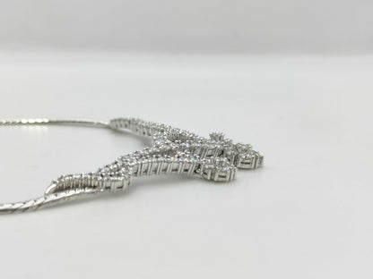 D5.59ct PT900 36.3g Necklace 