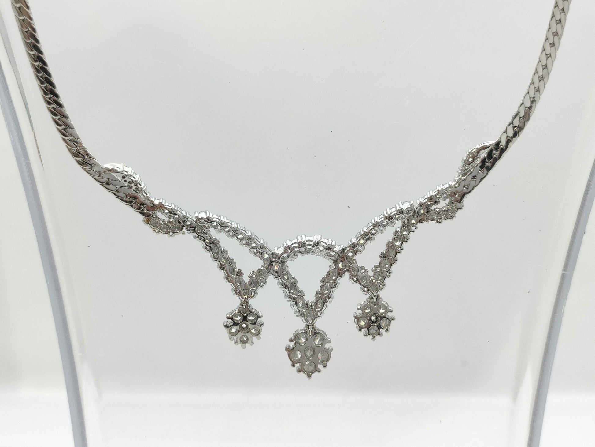 D5.59ct PT900 36.3g Necklace 