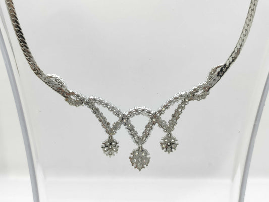 D5.59ct PT900 36.3g Necklace 