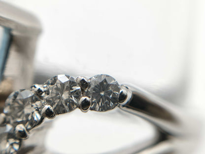 AQ 5.48ct D 0.44ct Pt900 9.1g Ring 