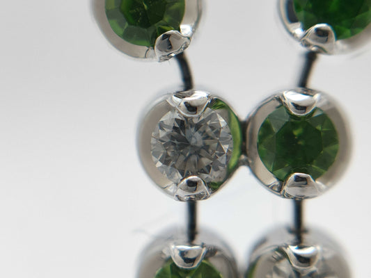 Demantoid Garnet 1.55ct D0.62ct K18WG 19.9g Necklace 