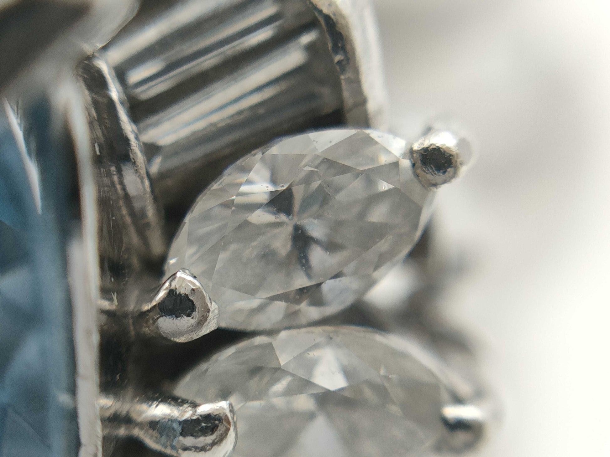 AQ5.10ct D1.34ct Pt900 11.5g Ring 
