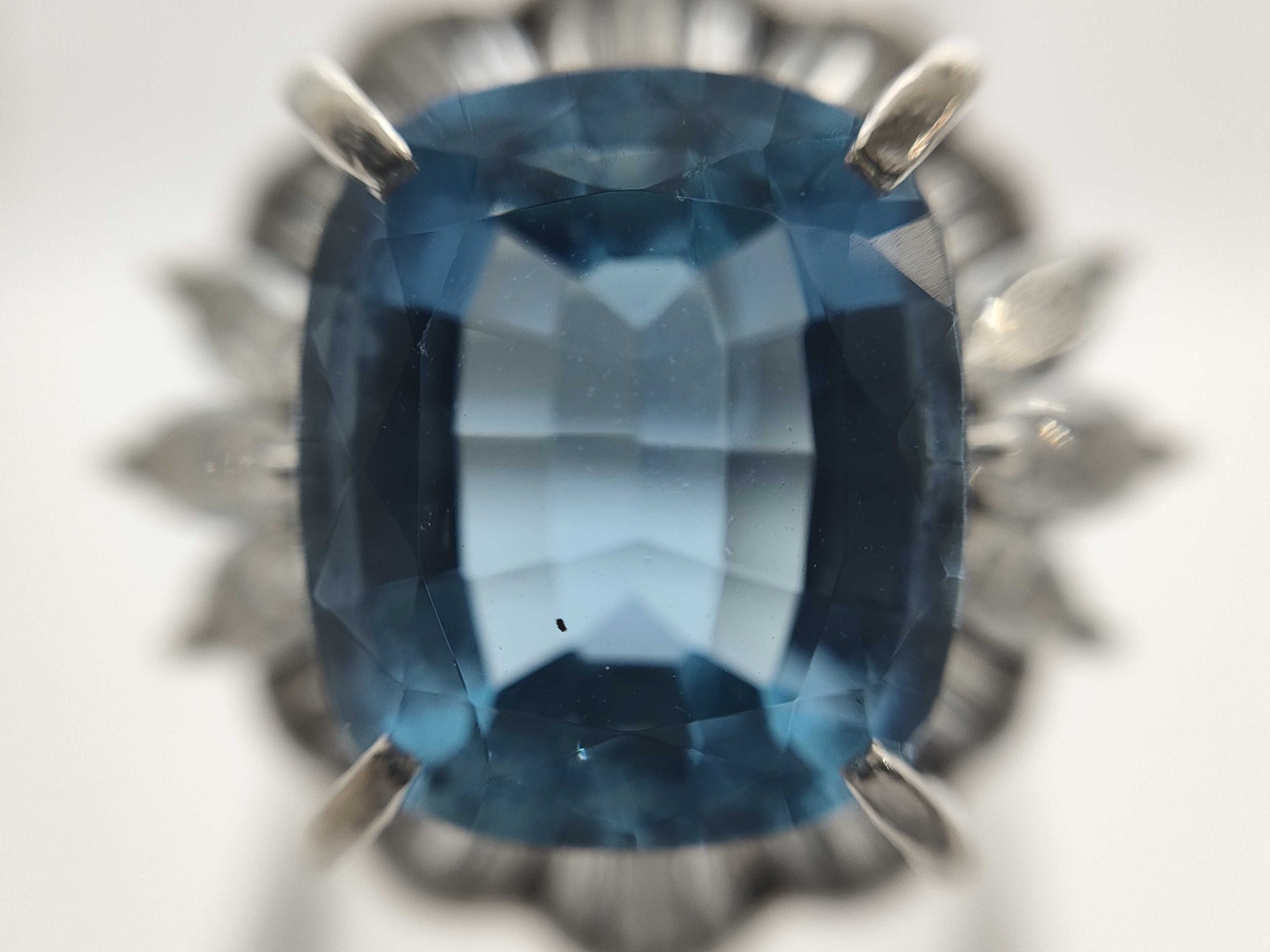 AQ5.10ct D1.34ct Pt900 11.5g Ring 