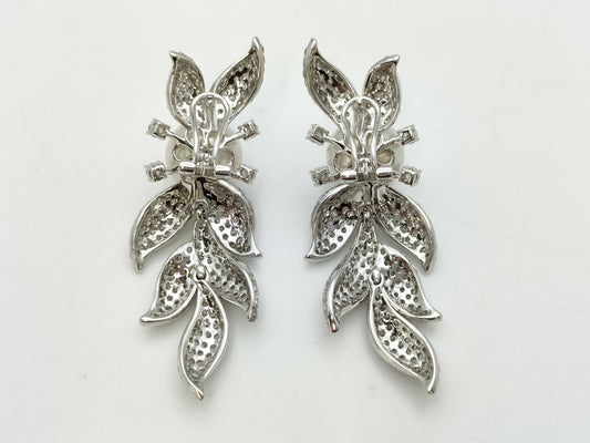 South Sea Pearl, Diameter approx. 12.0mm, D3.34ct / South Sea Pearl, Diameter approx. 11.8mm, D3.34ct, 18K White Gold, 22.8g, Earrings 