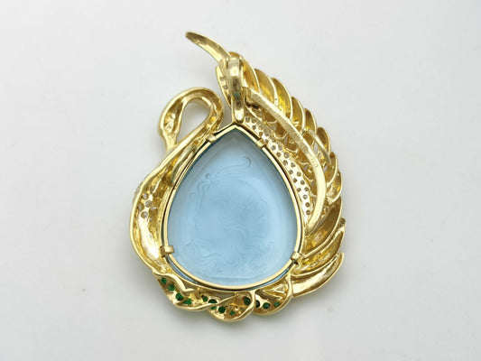 Wallace Chan BT17.07ct E0.21ct D0.39ct 750 18.0g Pendant Top 