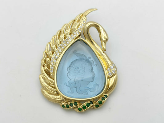Wallace Chan BT17.07ct E0.21ct D0.39ct 750 18.0g Pendant Top 