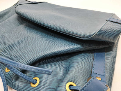 LOUIS VUITTON AR 0975 Epi Petit Noe Blue Shoulder Bag