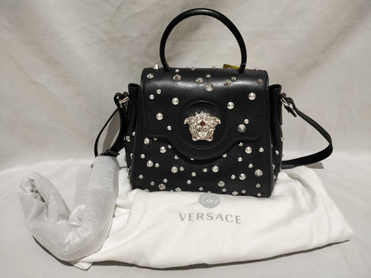 VERSACE Studded Medusa Shoulder Bag