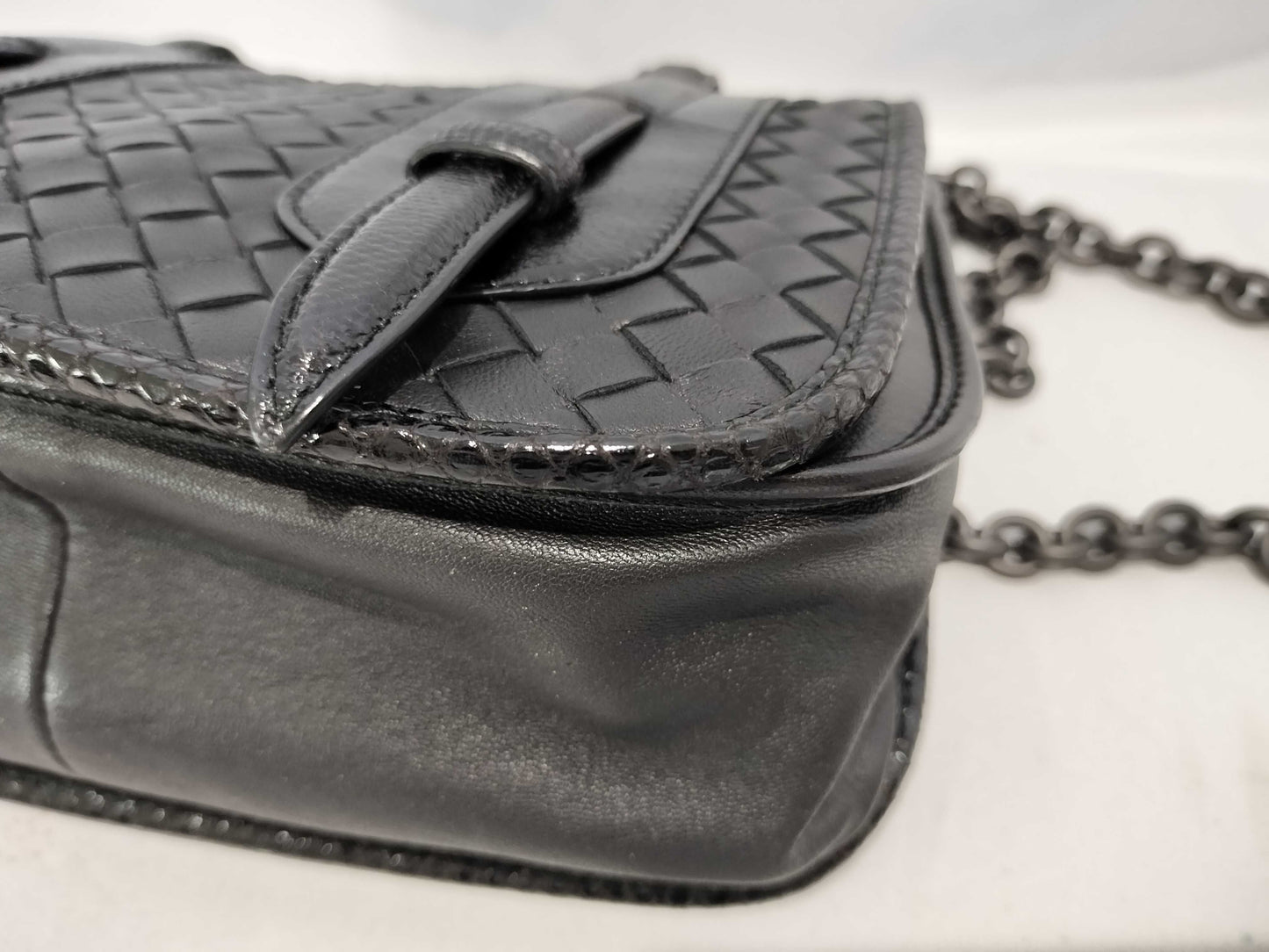BOTTEGA VENETA Intrecciato Chain Shoulder Bag