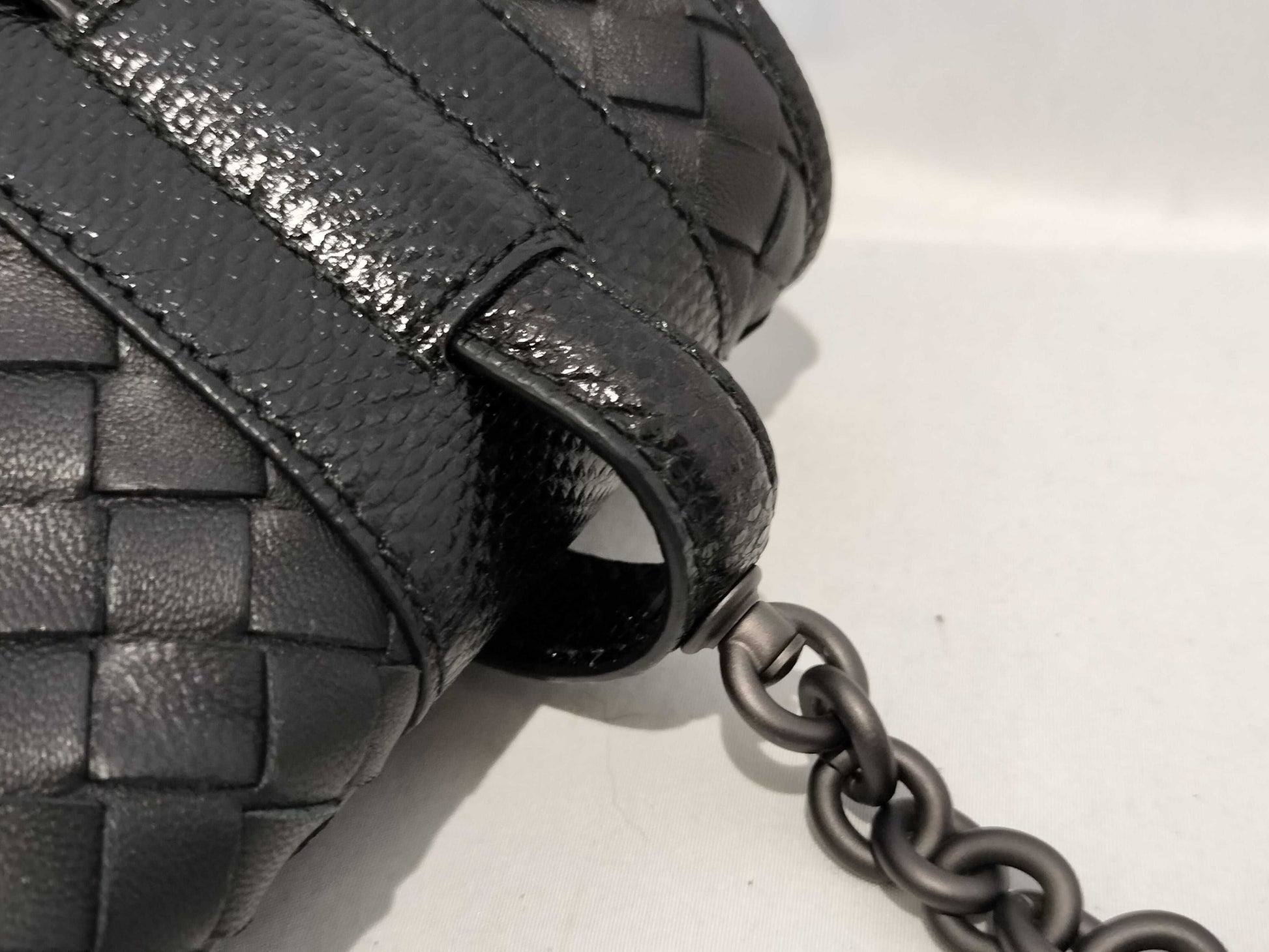 BOTTEGA VENETA Intrecciato Chain Shoulder Bag
