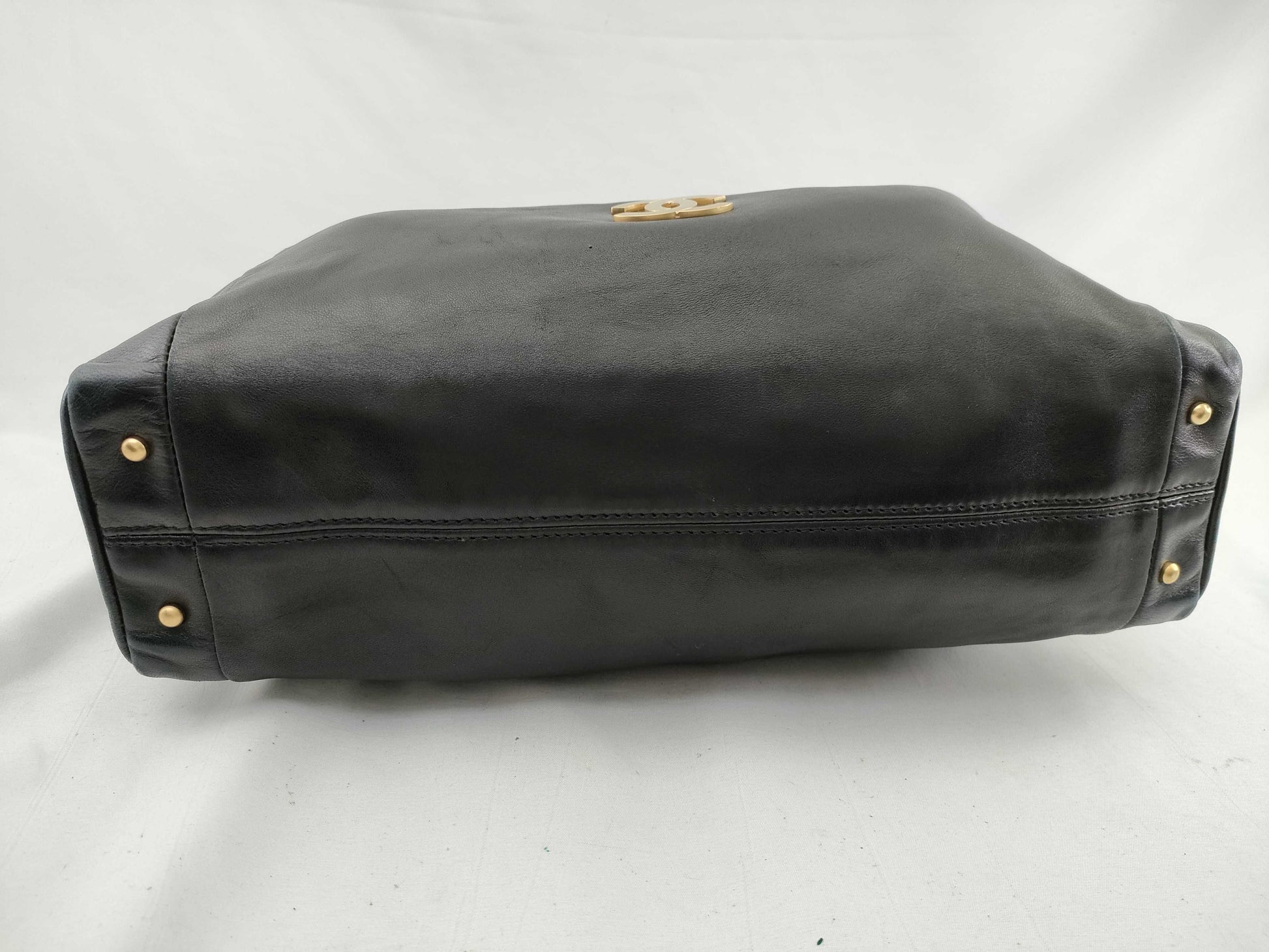 CHANEL No. 7 Lambskin Big Chain Tote Coco No. 7 Shoulder Bag