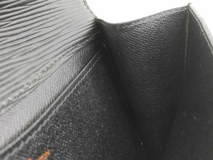 LOUIS VUITTON RFID verification failed. Epi Art Deco clutch bag M52632. Sticky interior.